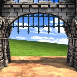 City Gate Age of Empires II building artwork