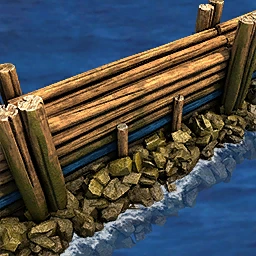 Sea Wall Age of Empires II building artwork