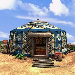 Chief's Yurt Age of Empires II building artwork