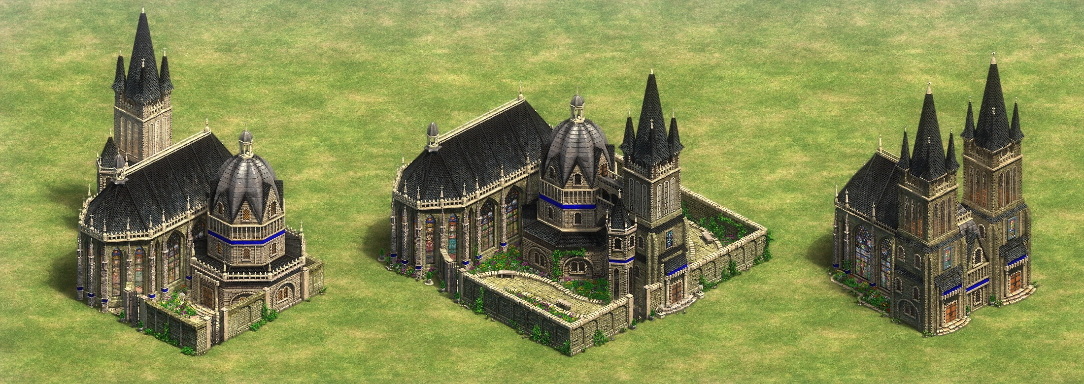 Cathedral Age of Empires II building artwork