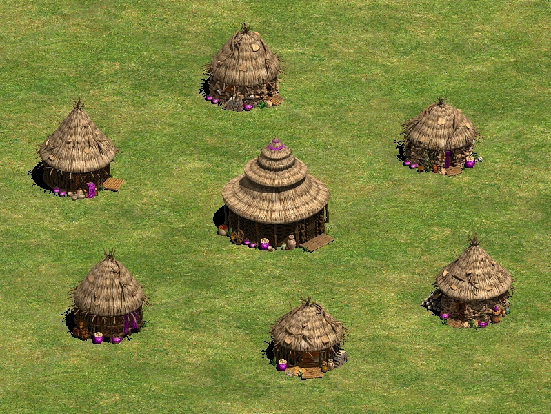 Hut Age of Empires II building artwork