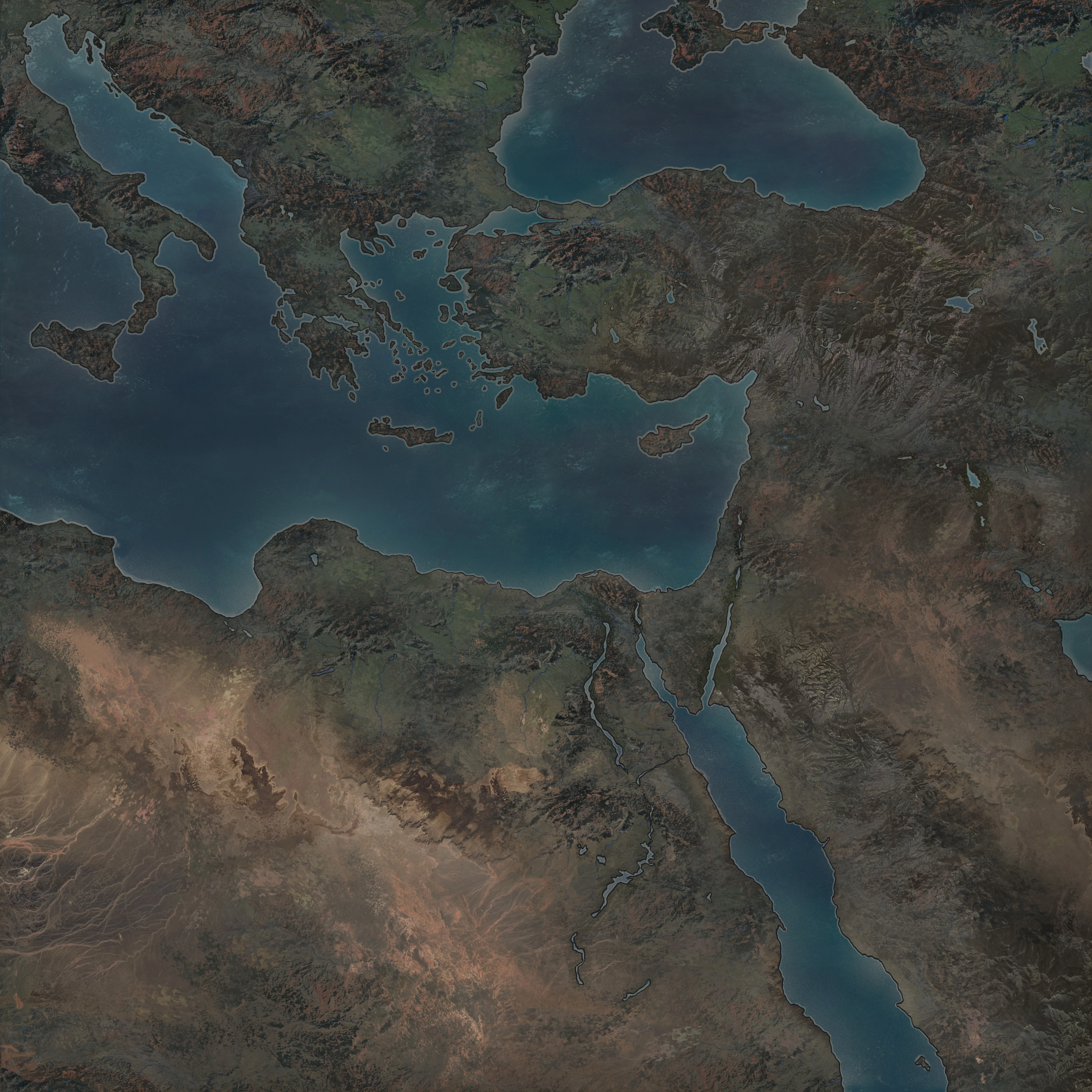 Battle for Greece campaign map
