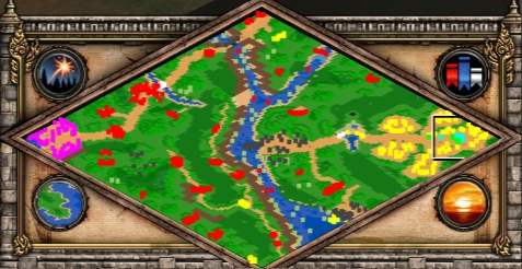 A Dangerous Mission co-op scenario minimap for Age of Empires II
