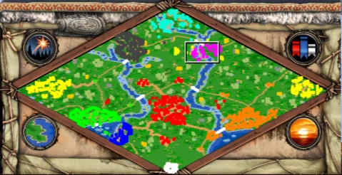 Harbinger of Destruction co-op scenario minimap for Age of Empires II