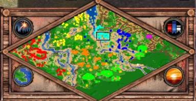 Honfoglalás co-op scenario minimap for Age of Empires II