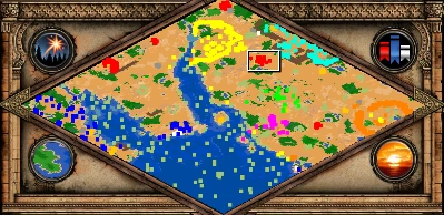 Lord of Arabia co-op scenario minimap for Age of Empires II