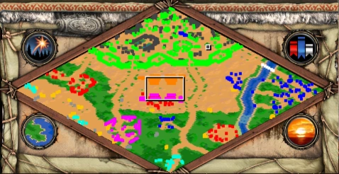 Sultan of Hindustan co-op scenario minimap for Age of Empires II