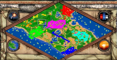 The Fall of Rome co-op scenario minimap for Age of Empires II