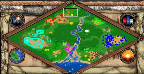 The Great Ride co-op scenario minimap for Age of Empires II