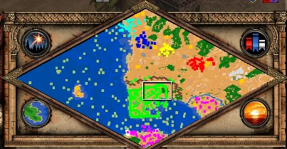 The Lion and the Demon co-op scenario minimap for Age of Empires II