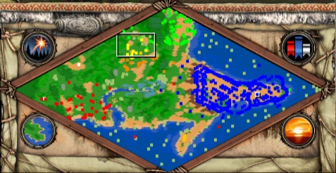 The Walls of Constantinople co-op scenario minimap for Age of Empires II