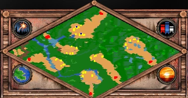Land Battle Age of Empires II scenario minimap