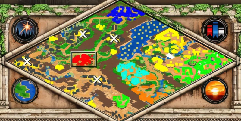 The Queen in the Panther’s Skin Age of Empires II scenario map