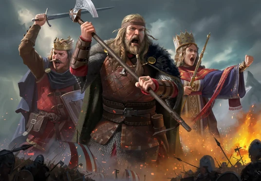 The Viking Sagas cover artwork without its logo