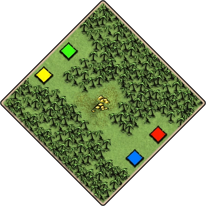Amazon Tunnel Age of Empires II random map image