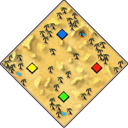 Arabia Age of Empires II random map image