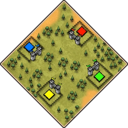 Fortress Age of Empires II random map image