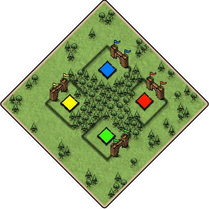 Hideout Age of Empires II random map image