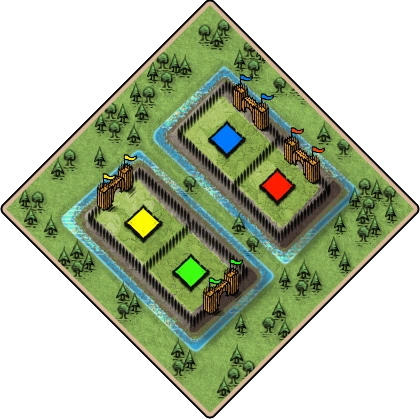 Hill Fort Age of Empires II random map image