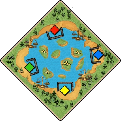 Aquarena Age of Empires II map artwork