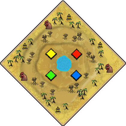 Border Dispute Age of Empires II map artwork