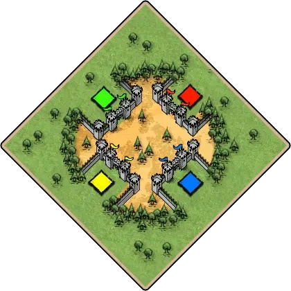 Fortified Clearing Age of Empires II map artwork