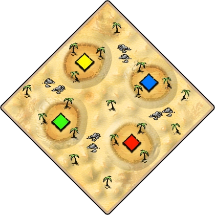 Mountain Dunes Age of Empires II map artwork