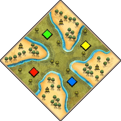 River Divide Age of Empires II map artwork