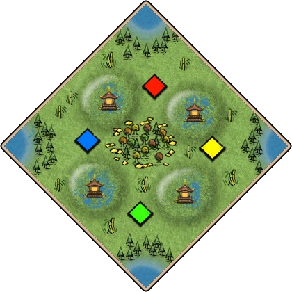 Sacred Springs Age of Empires II map artwork