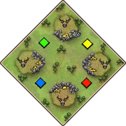 Stonefront Age of Empires II map artwork