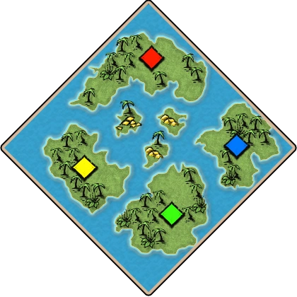 Islands Age of Empires II random map image