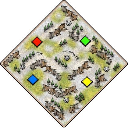 Mongolia Age of Empires II random map image
