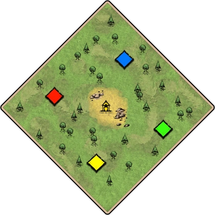 Runestones Age of Empires II random map image