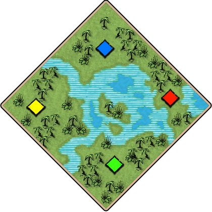 Salt Marsh Age of Empires II random map image