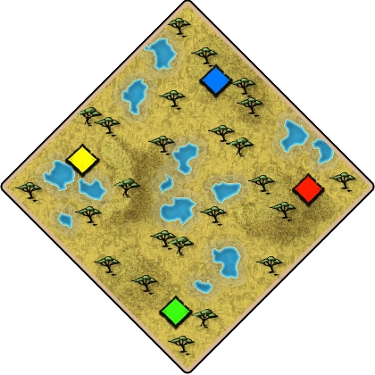 Serengeti Age of Empires II random map image
