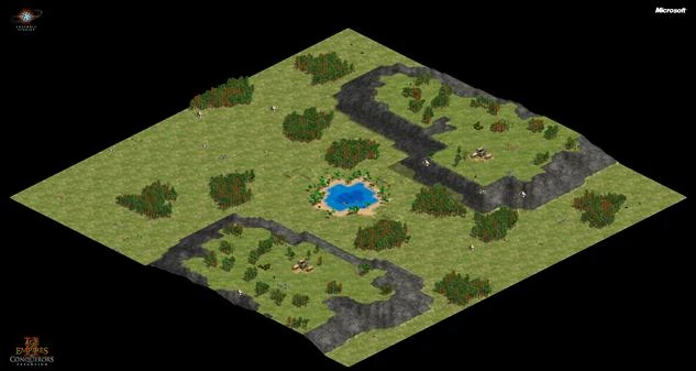 Acropolis Age of Empires II map view