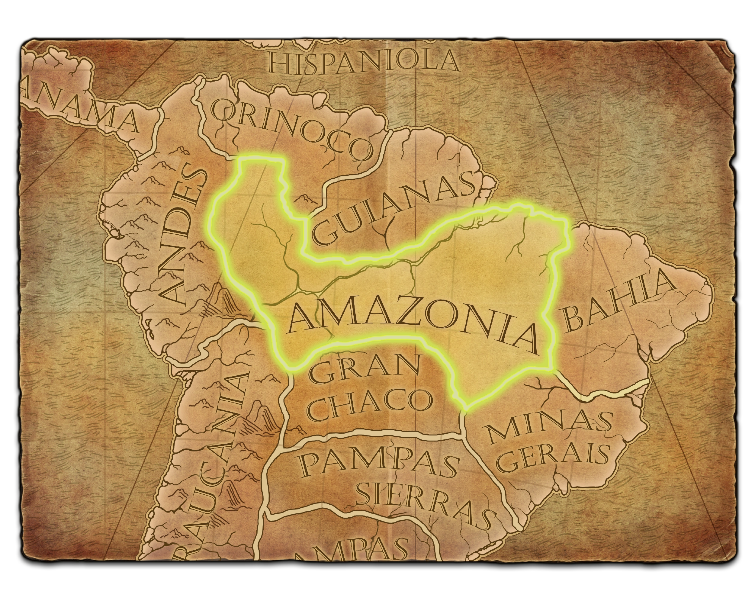 Amazonia Age of Empires II map artwork
