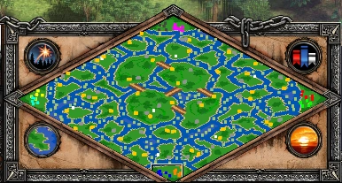Jungle Islands Age of Empires II map artwork