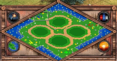Crossroads Age of Empires II minimap