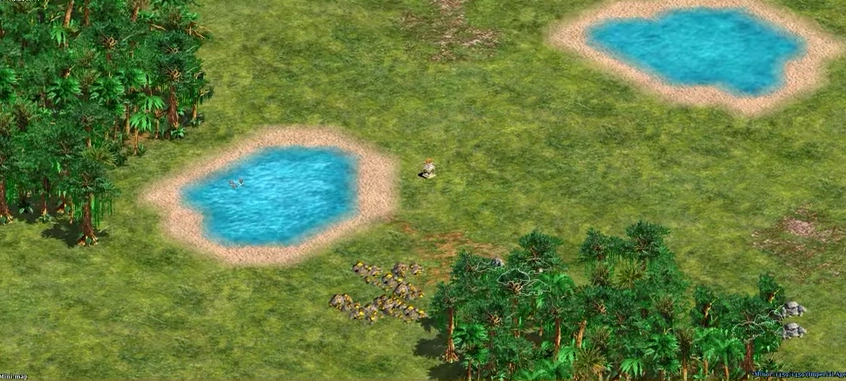 Jungle Lanes Age of Empires II map artwork