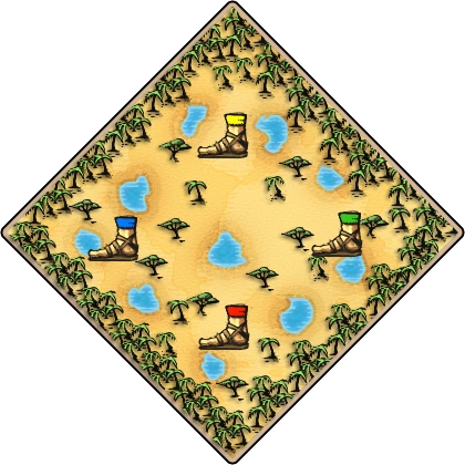 African Clearing Age of Empires II map artwork