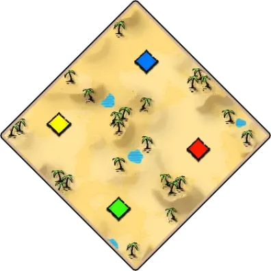 Arabian Desert Age of Empires II map artwork