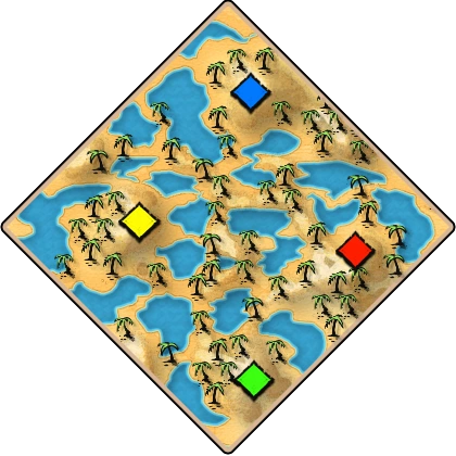 City of Lakes Age of Empires II map artwork