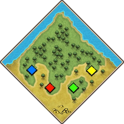 Coastal Forest Age of Empires II map artwork