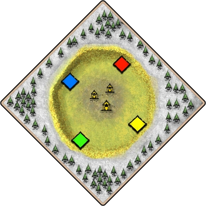 Crater Age of Empires II map artwork
