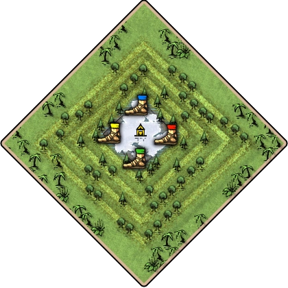 CtR Pyramid Descent Age of Empires II map artwork