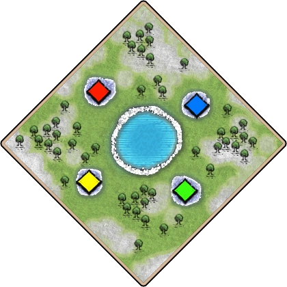 Frigid Lake Age of Empires II map artwork