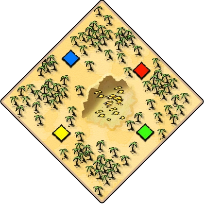 Golden Pit Age of Empires II map artwork
