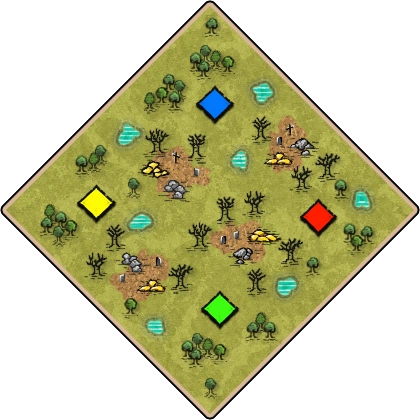 Graveyards Age of Empires II map artwork