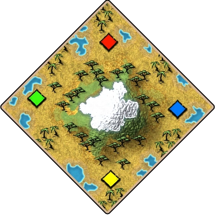 Kilimanjaro Age of Empires II map artwork